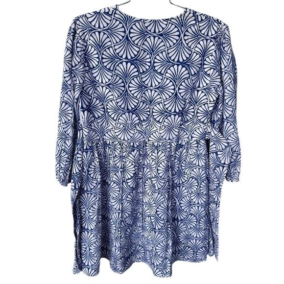 Madison Mathews Blue White Ainsley Mini Dress NWT S - Picture 2 of 3